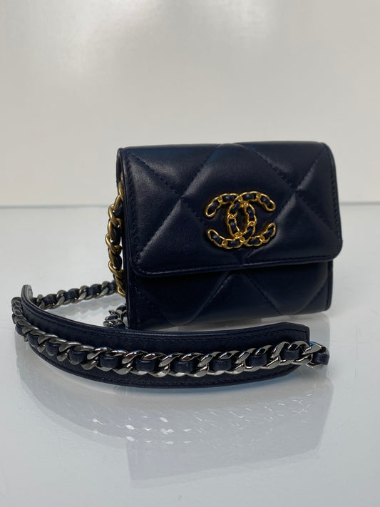 Chanel 19 Navy Mini Crossbody Bag