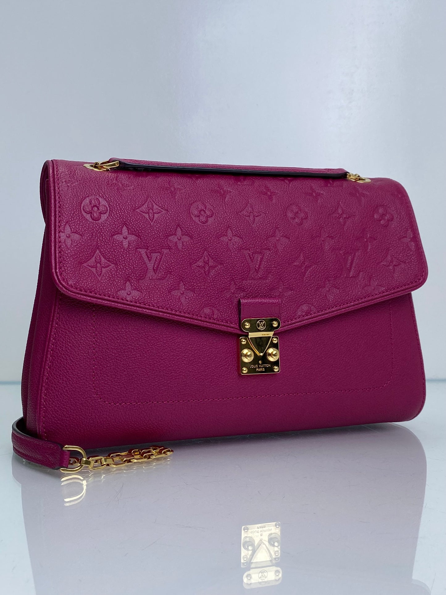 Louis Vuitton Fuschia Empreinte Saint Germaine MM GHW