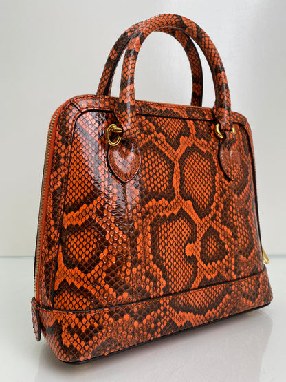 Gucci Orange 1955 Horsebit Small Top Handle Bag GHW