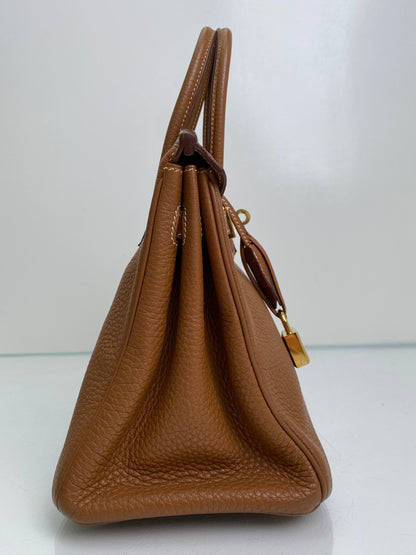 Hermes Birkin 25 Gold Togo GHW #P