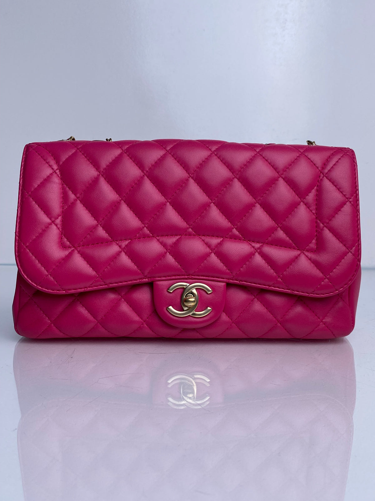 Chanel Pink Lambskin Quilted Mademoiselle Chic Medium Flap Bag GHW #21