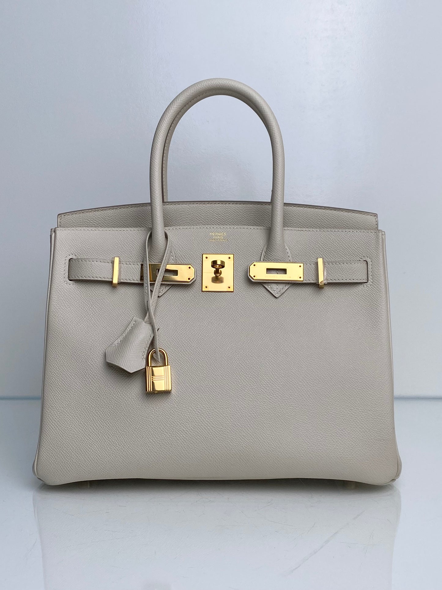 Hermes Birkin 30 Craie Epsom GHW #T
