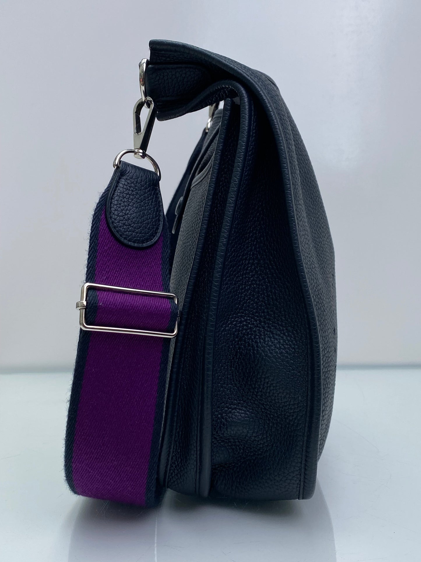 Hermes Evelyne GM Blue Obscur Ultraviolet Clemence PHW
