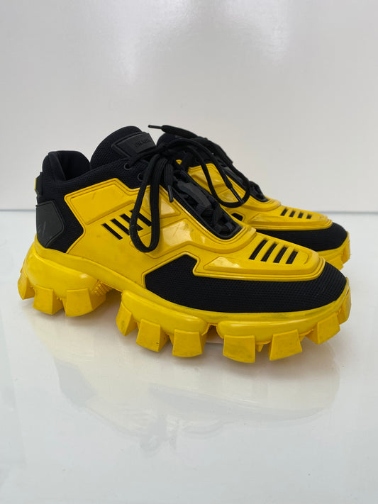 Prada Black/Yellow Sneakers, 39