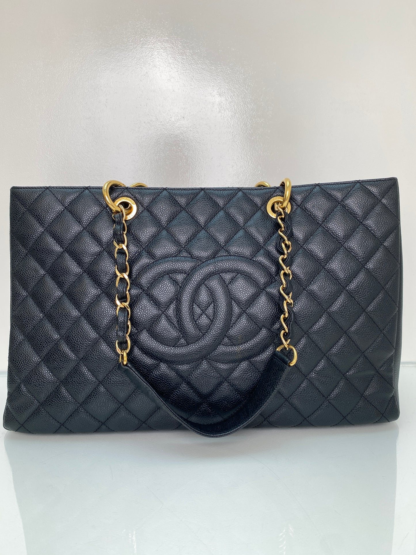 Chanel Black Caviar XL GST GHW #16