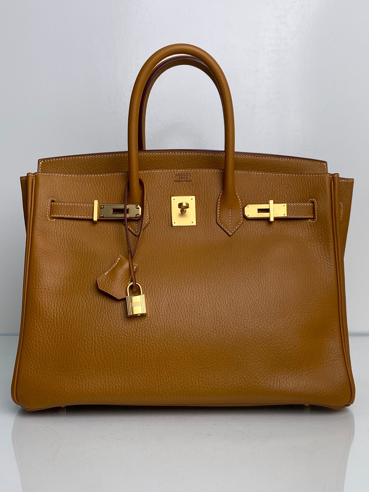 Hermes Birkin 35 Gold Ardennes GHW #B