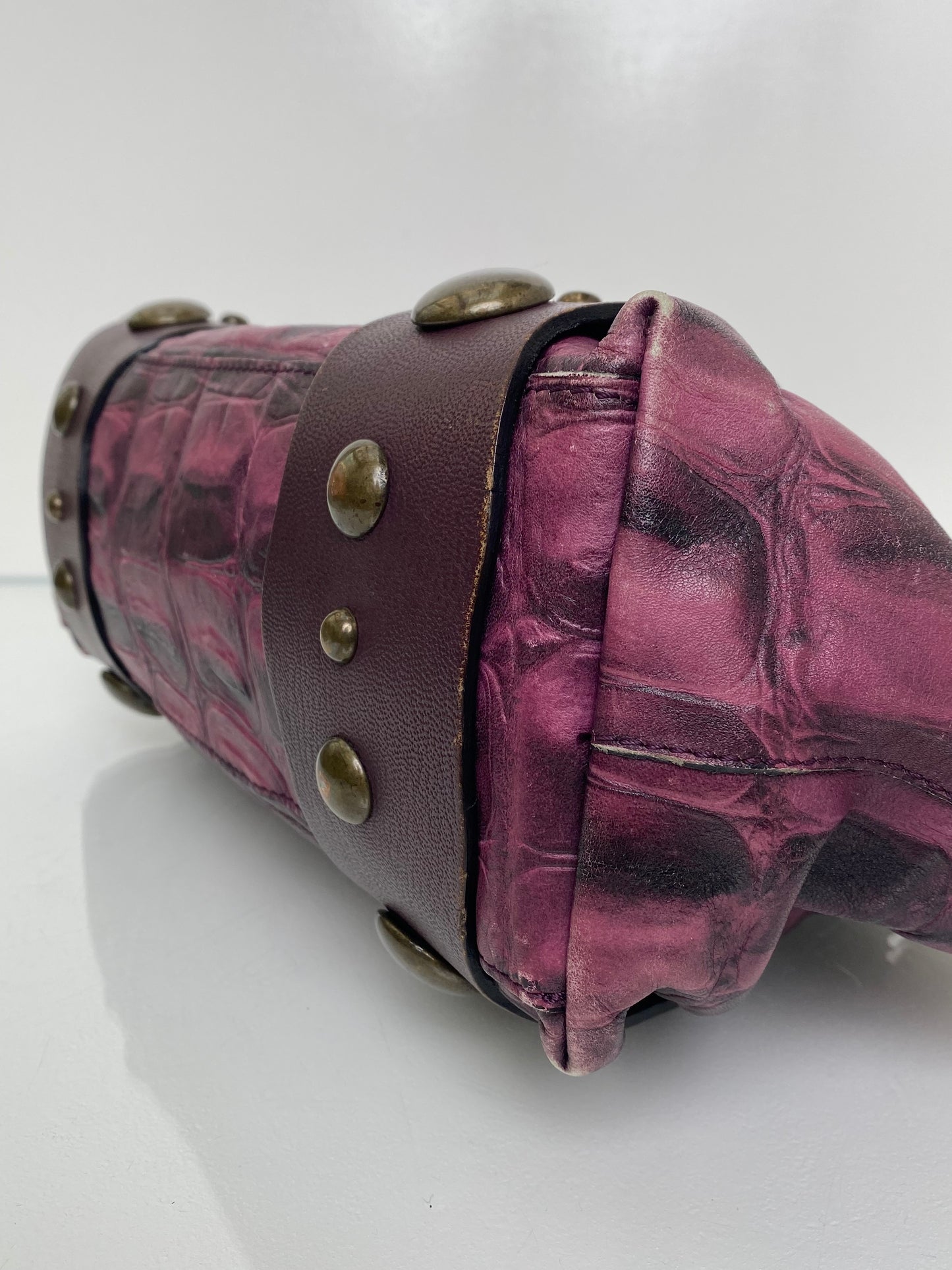 Roberto Cavalli Vintage Purple Freedom Bag