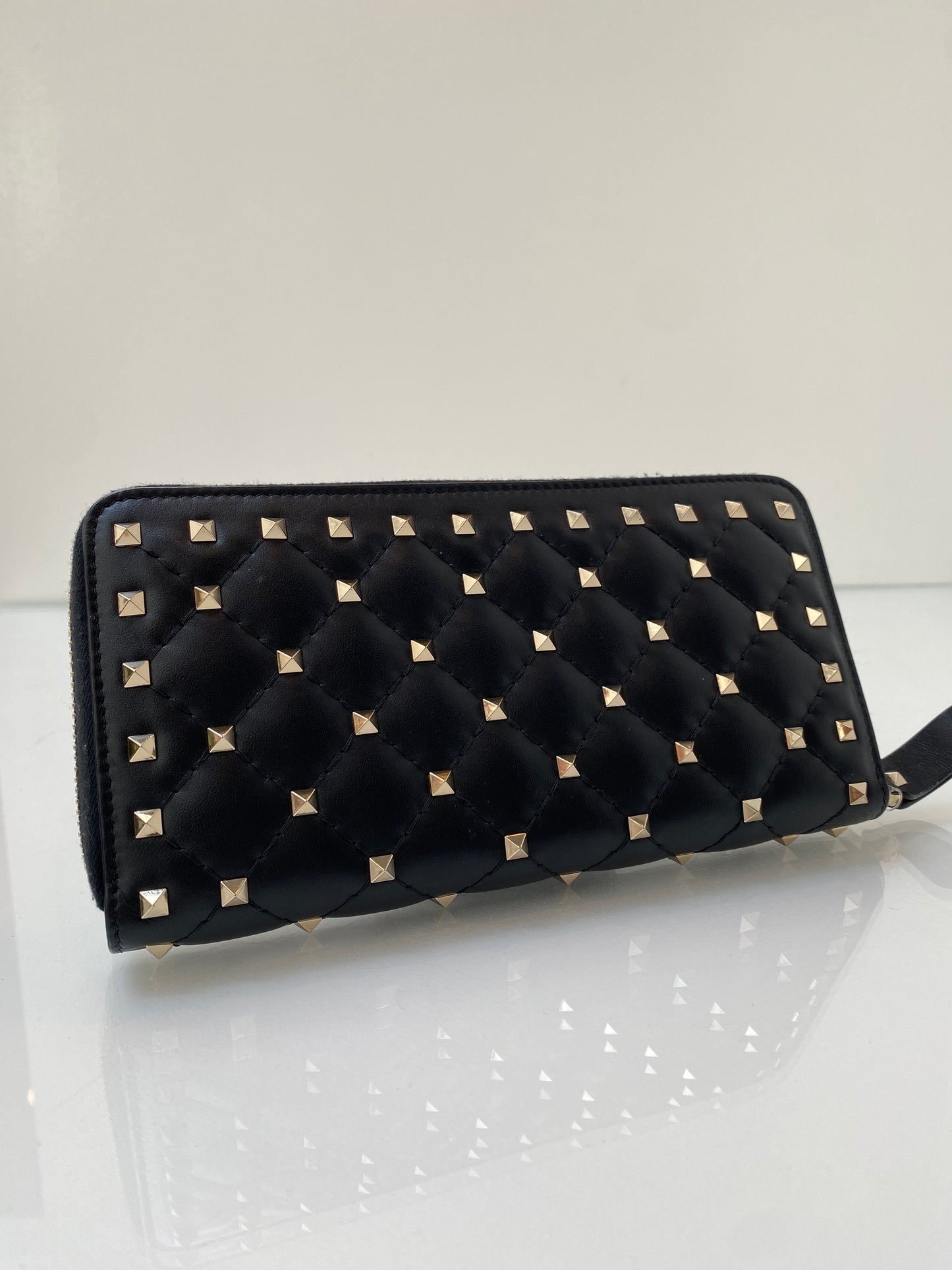 Valentino Studded Zippy Wallet