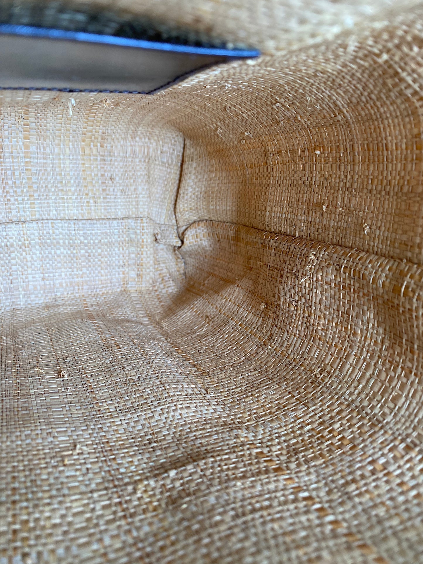Fendi Rattan & Black Strap Wicker Box Bag