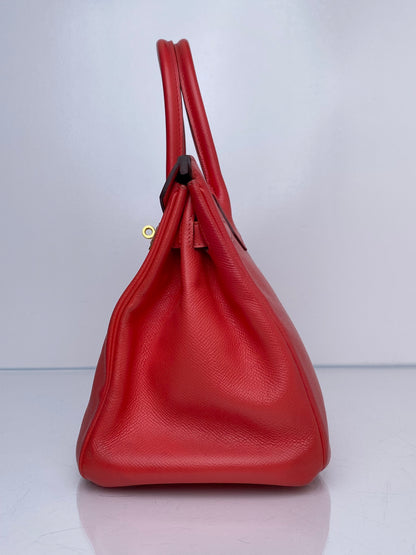 Hermes Birkin 30 Capucine Epsom GHW #Z