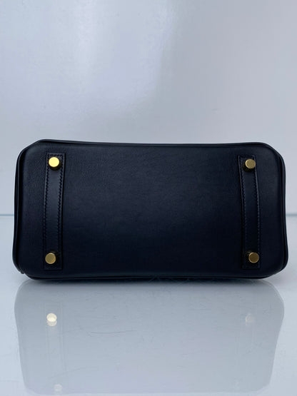 Hermes Birkin 25 Noir Swift #X