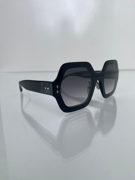 Isabel Marant Black Octagon Sunglasses