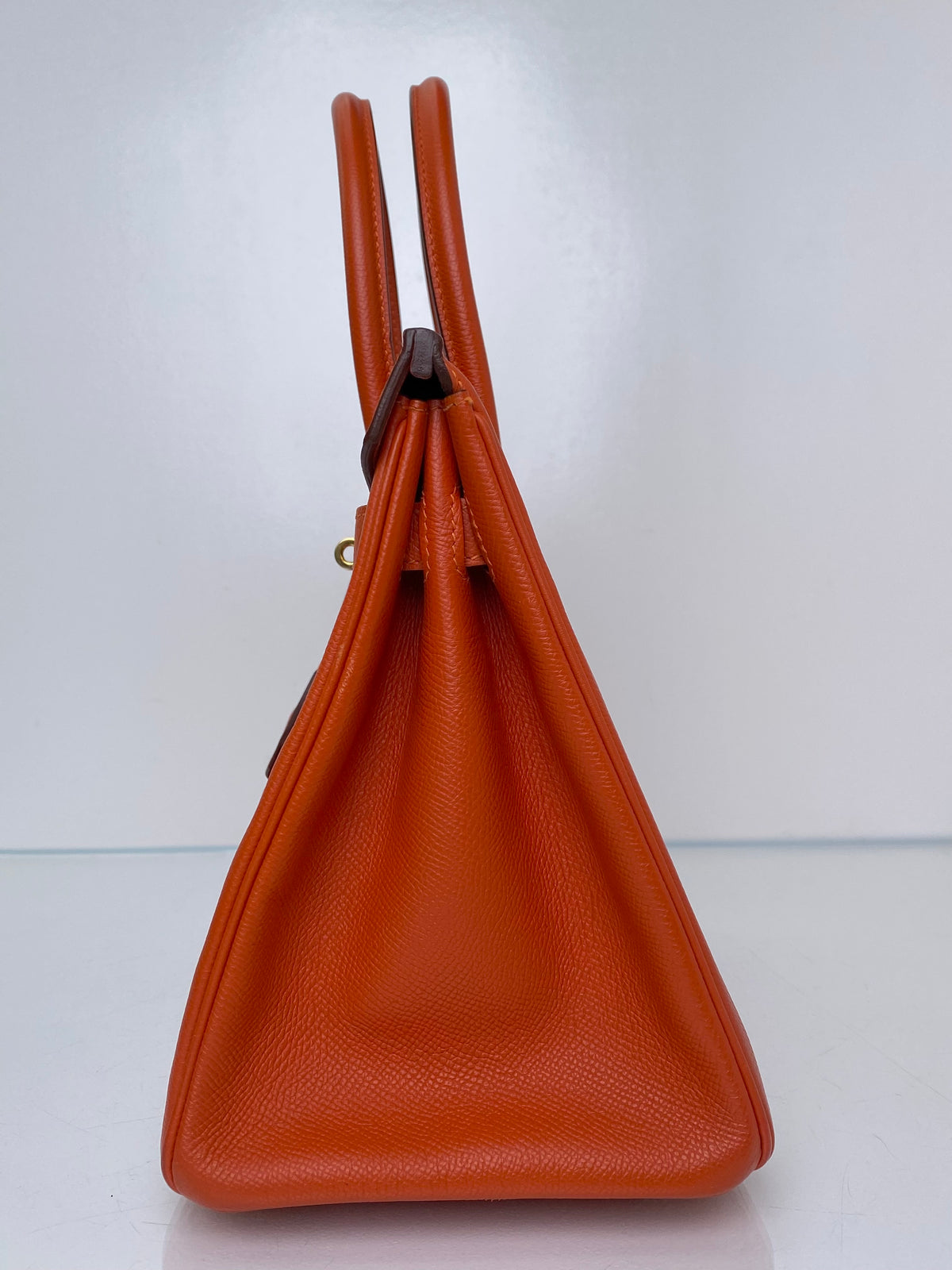 Hermes Birkin 30 Orange Poppy Epsom GHW #R