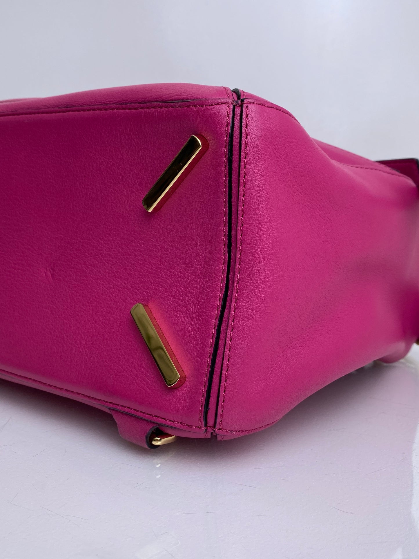Loewe Pink Leather Puzzle Bag GHW