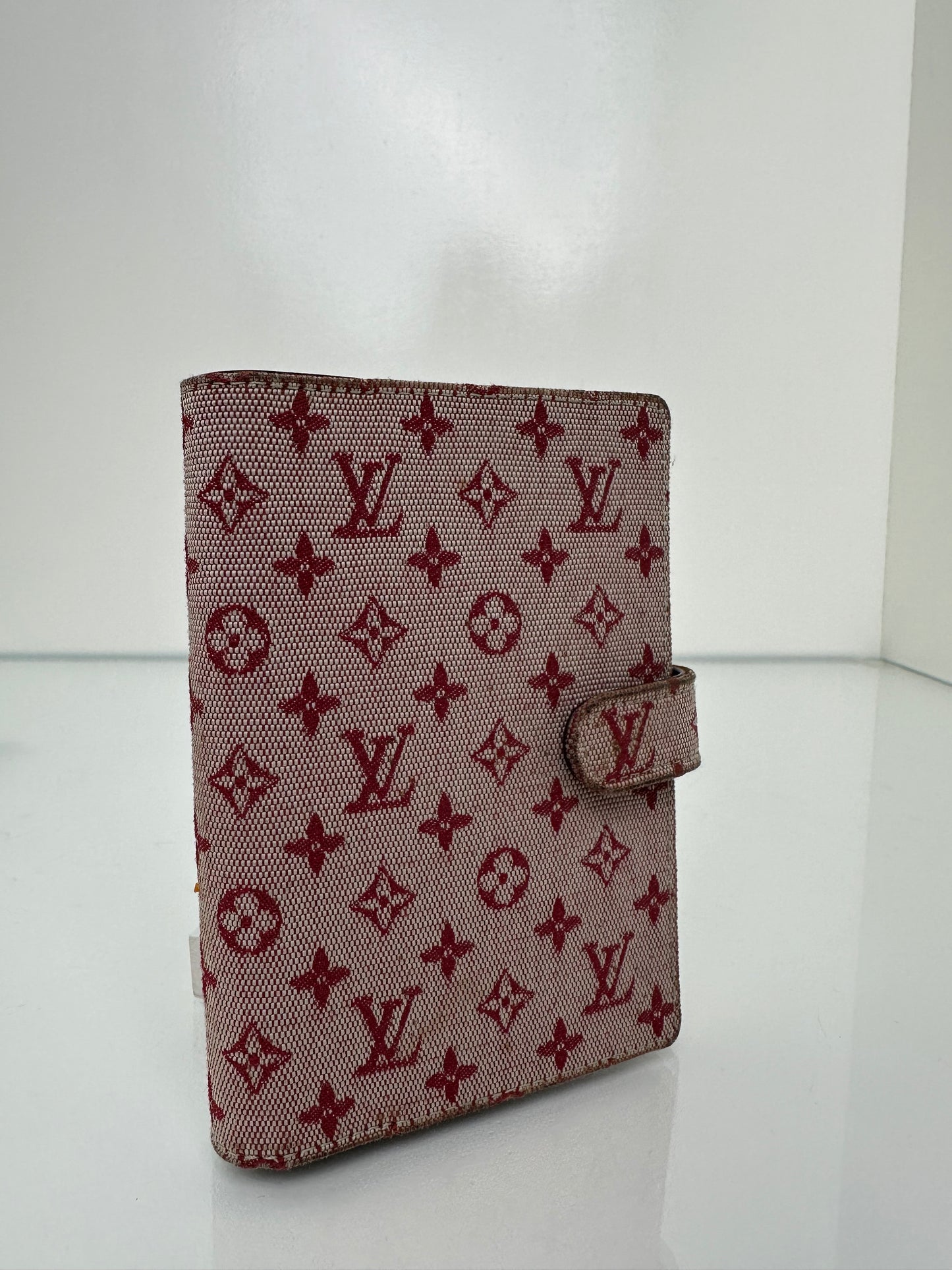 Louis Vuitton Red Denim Agenda Cover