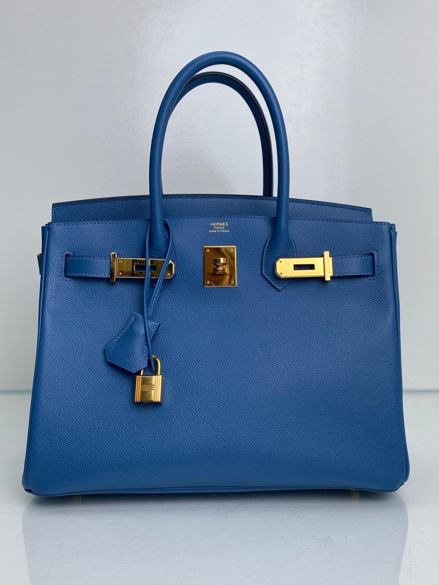 Hermes Birkin 30 Blue Paradise Epsom GHW #D