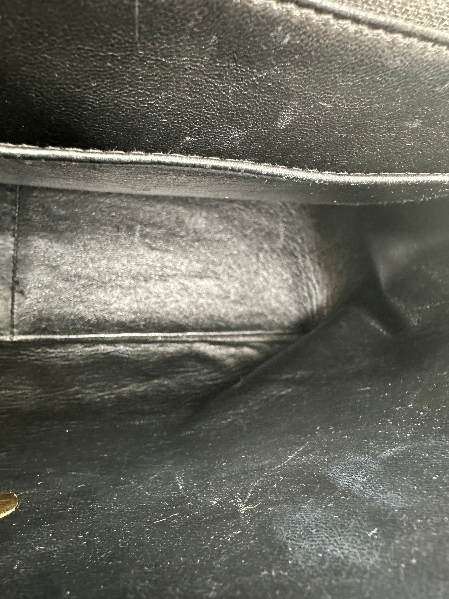Chanel 1995 Black Canvas “Chanel” Single Flap Maxi Bag 24KGHW