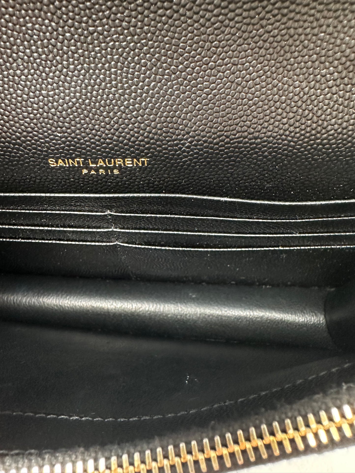 YSL Black Chevron WOC GHW