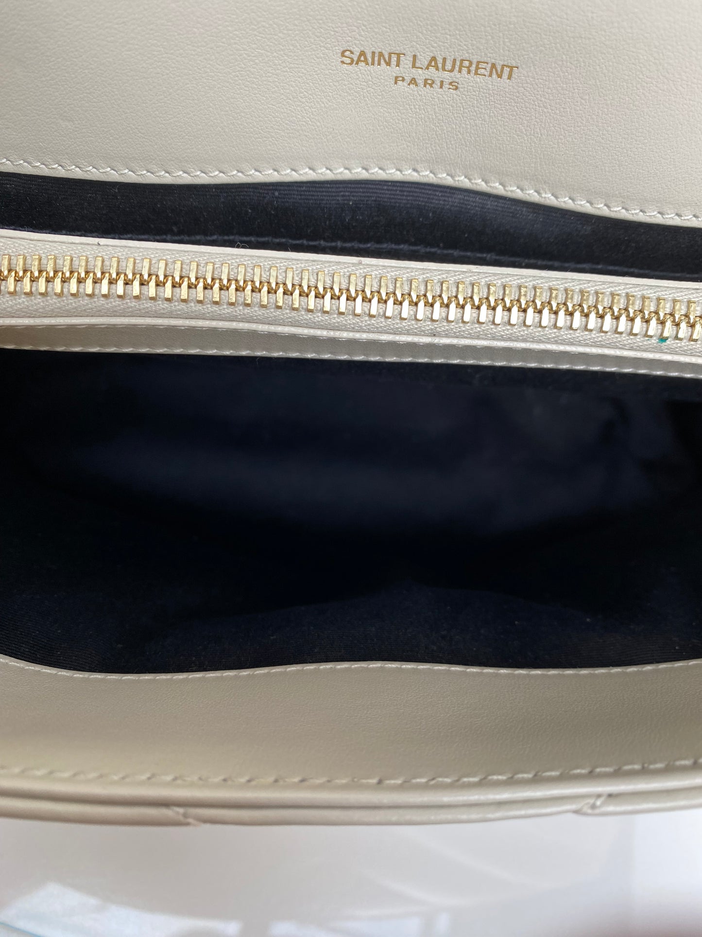 Saint Laurent Cream Lou Lou Bag GHW