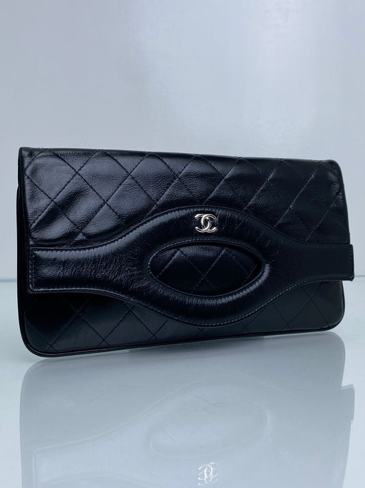 Chanel 31 Black Calfskin Clutch SHW