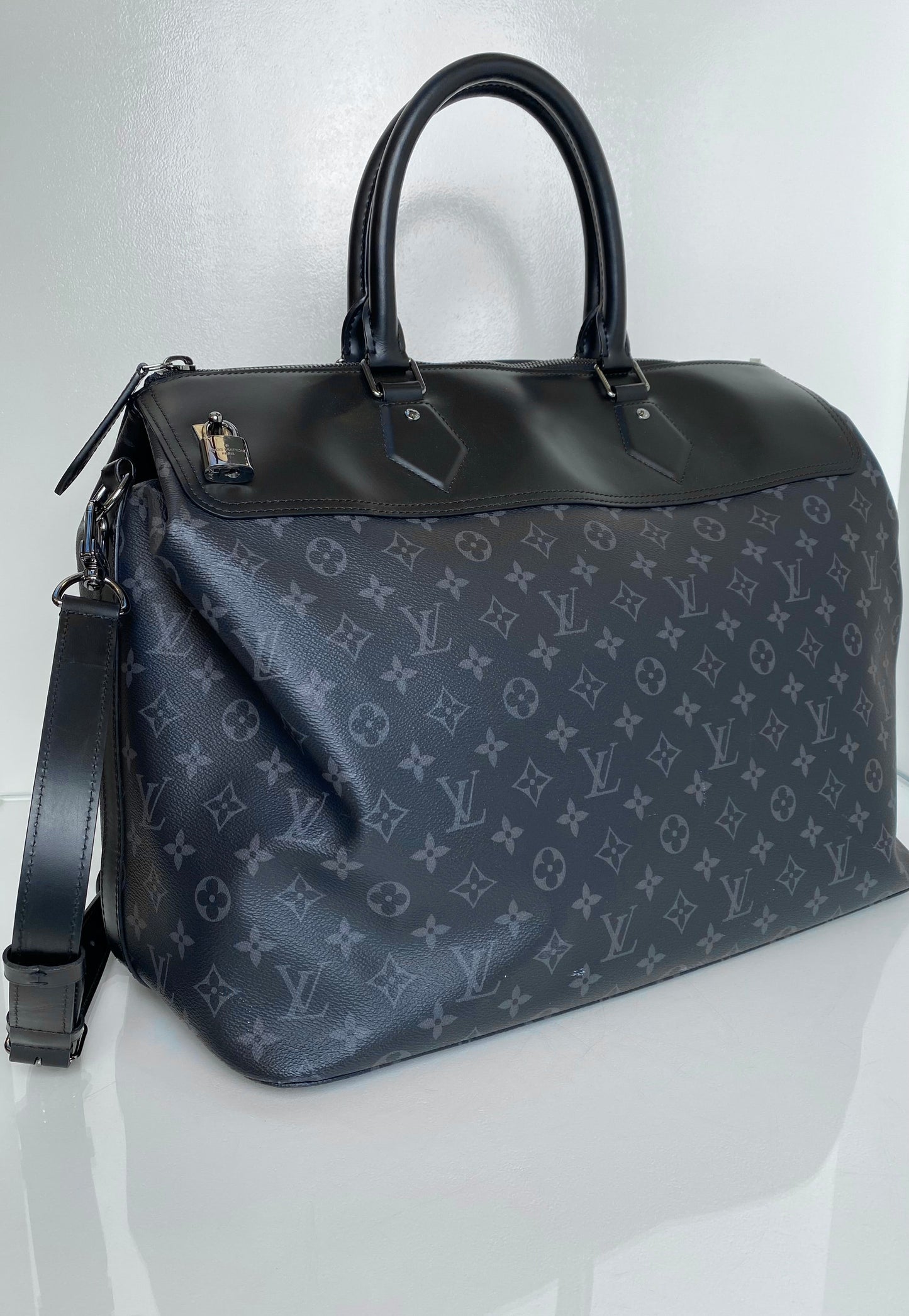 Louis Vuitton Monogram Eclipse Greenwich NM Bag SHW