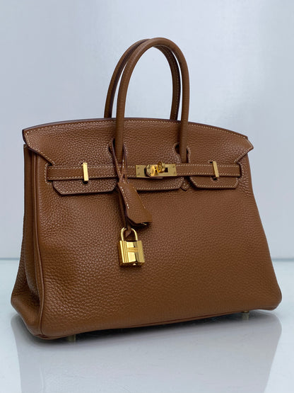 Hermes Birkin 25 Gold Togo GHW #P