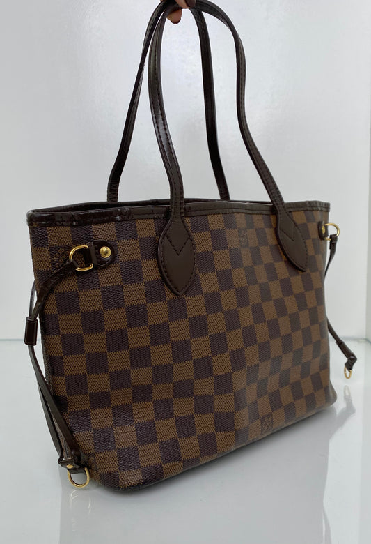 Louis Vuitton Damier Ebene Neverfull PM Red