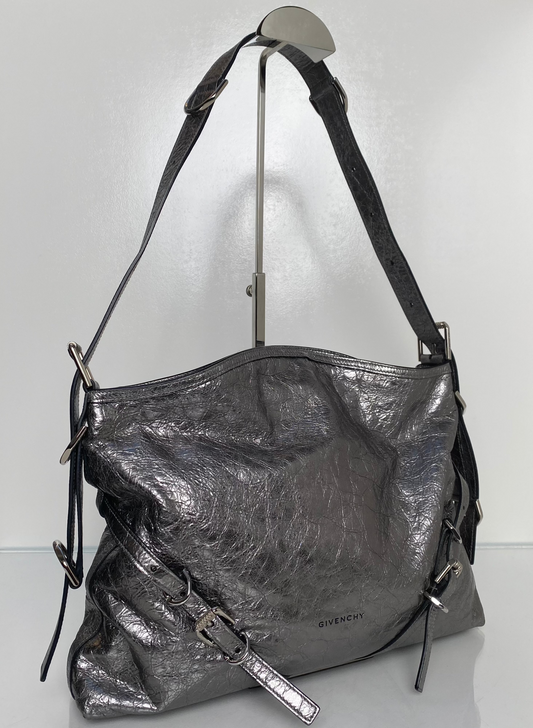 Givenchy Metallic Voyou Medium Shoulder Bag SHW