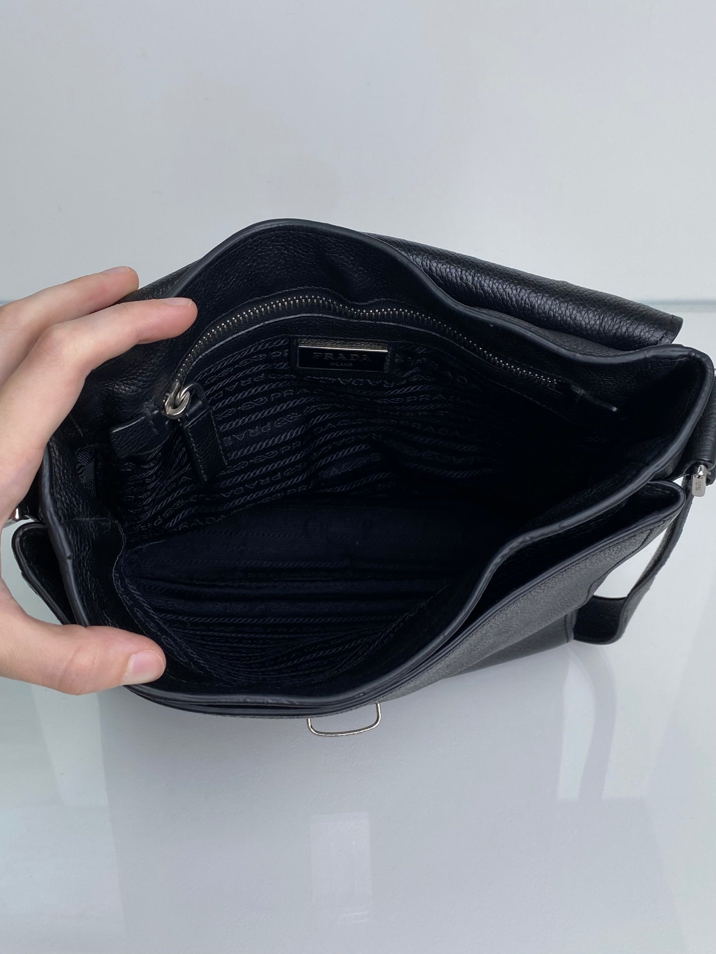 Prada Men's Black Crossbody Bag SHW