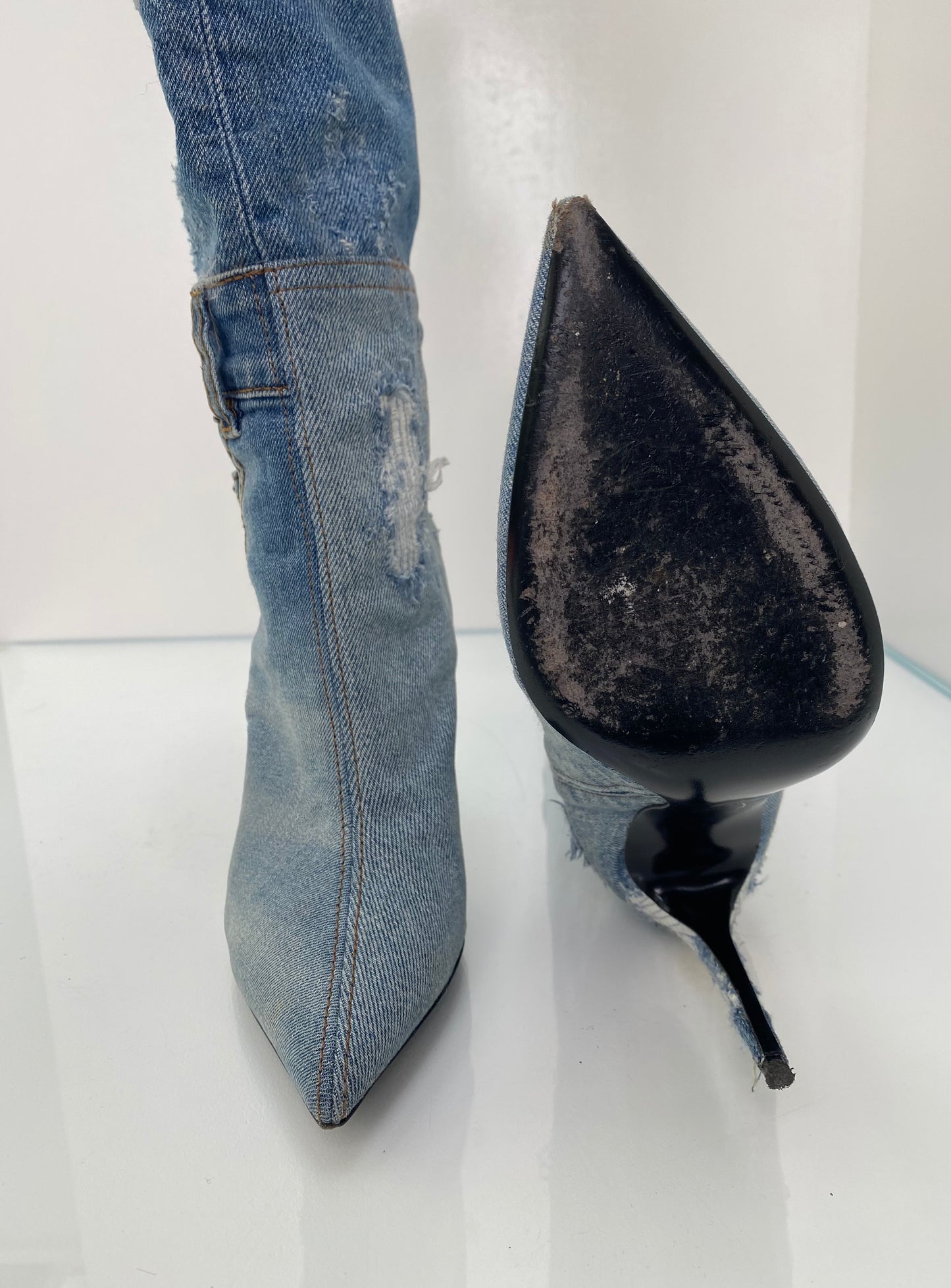 Dolce & Gabbana Denim Boots, 39
