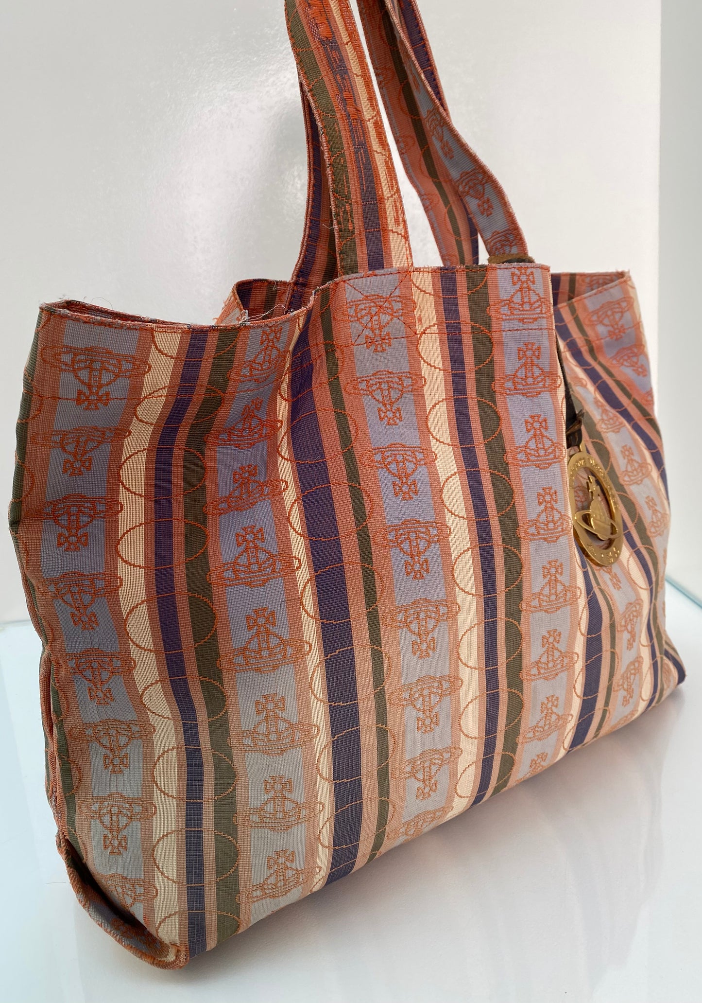 Vivienne Westwood Orange & Purple Tote Bag