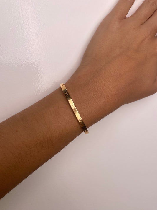 Cartier Love Bracelet Thin Yellow Gold 15