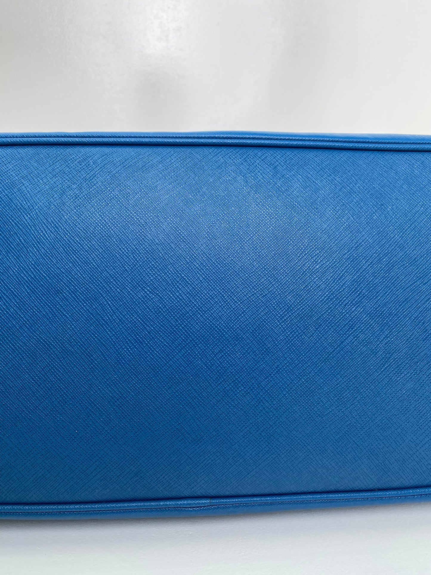 Prada Blue Saffiano Tote Bag GHW