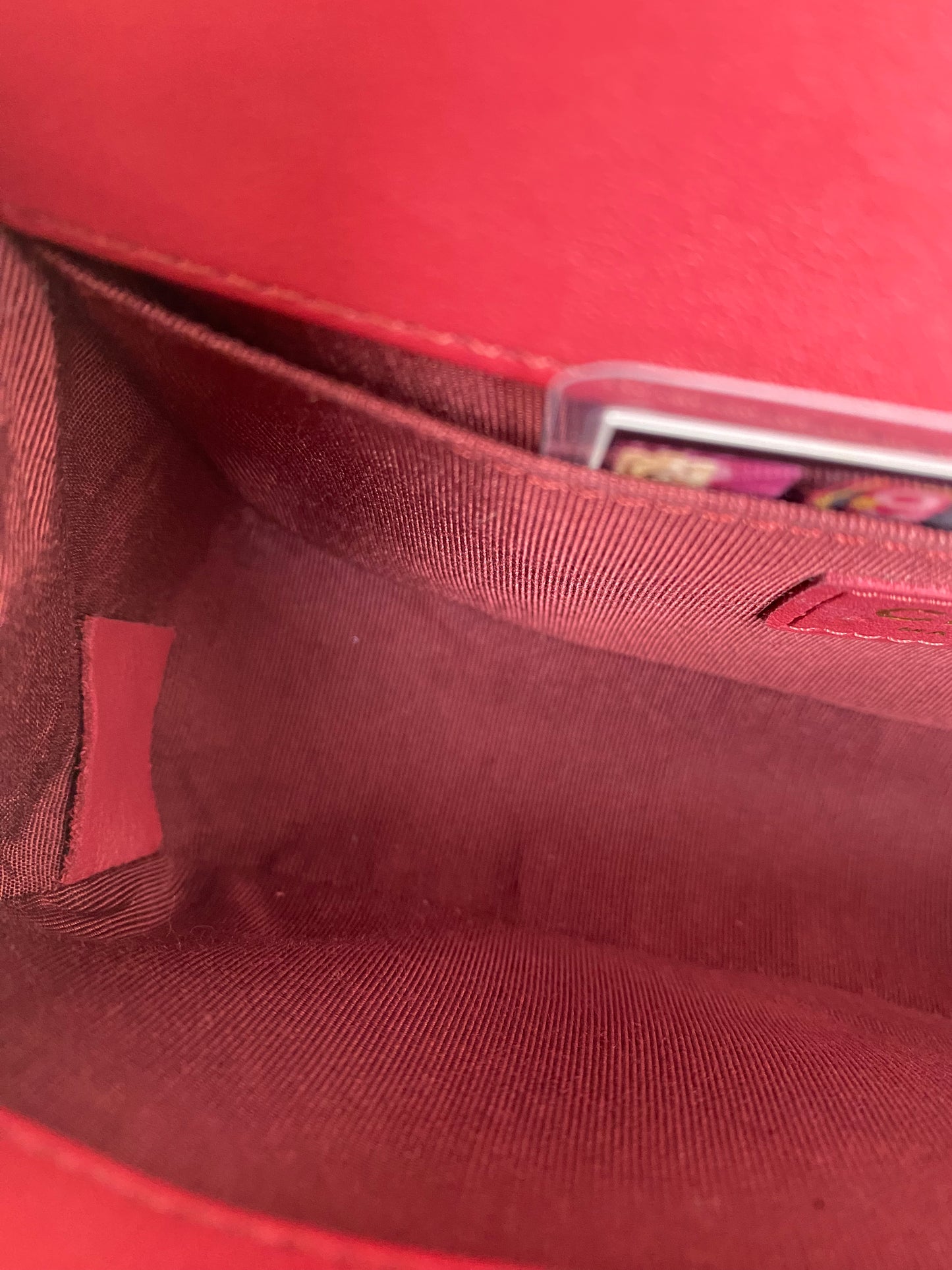 Chanel Boy Bag Red Lambskin Chevron Small GHW