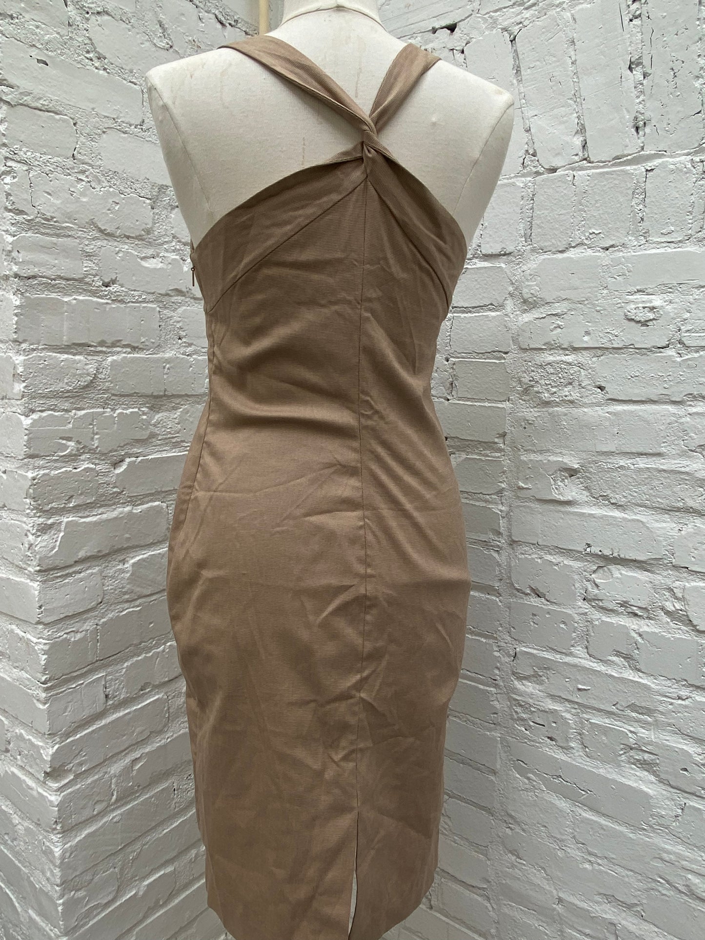 Gucci Brown Halter Dress, 44