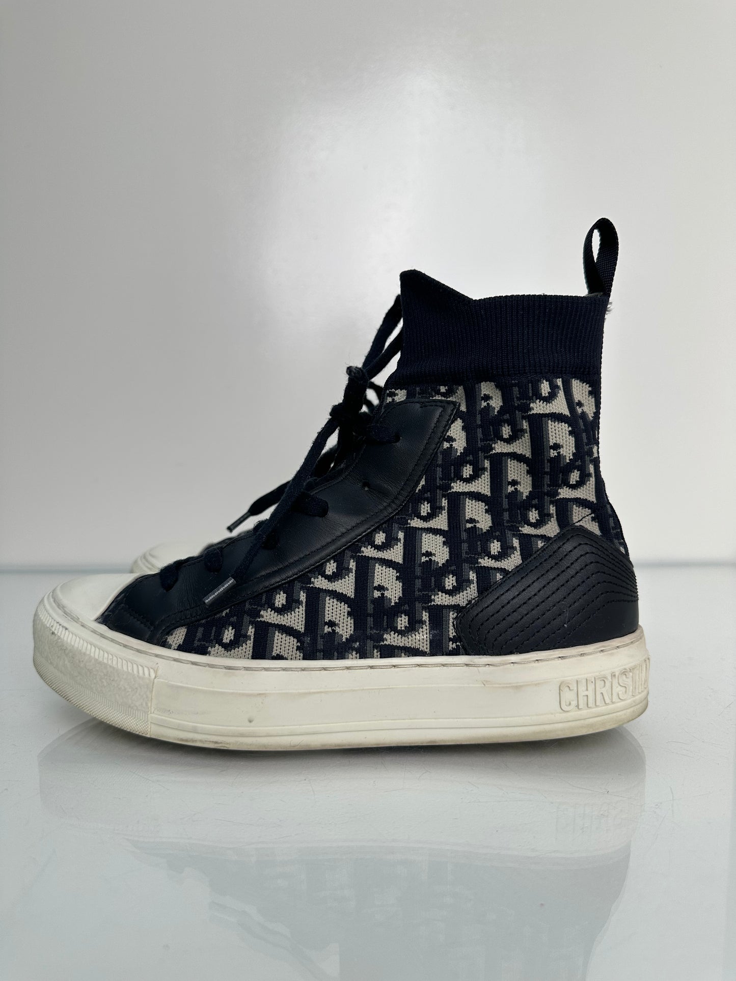 Dior Navy Technical Oblique Walk’N’Dior Sneakers, 38