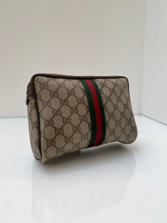 Gucci Vintage GG Web Stripe Clutch