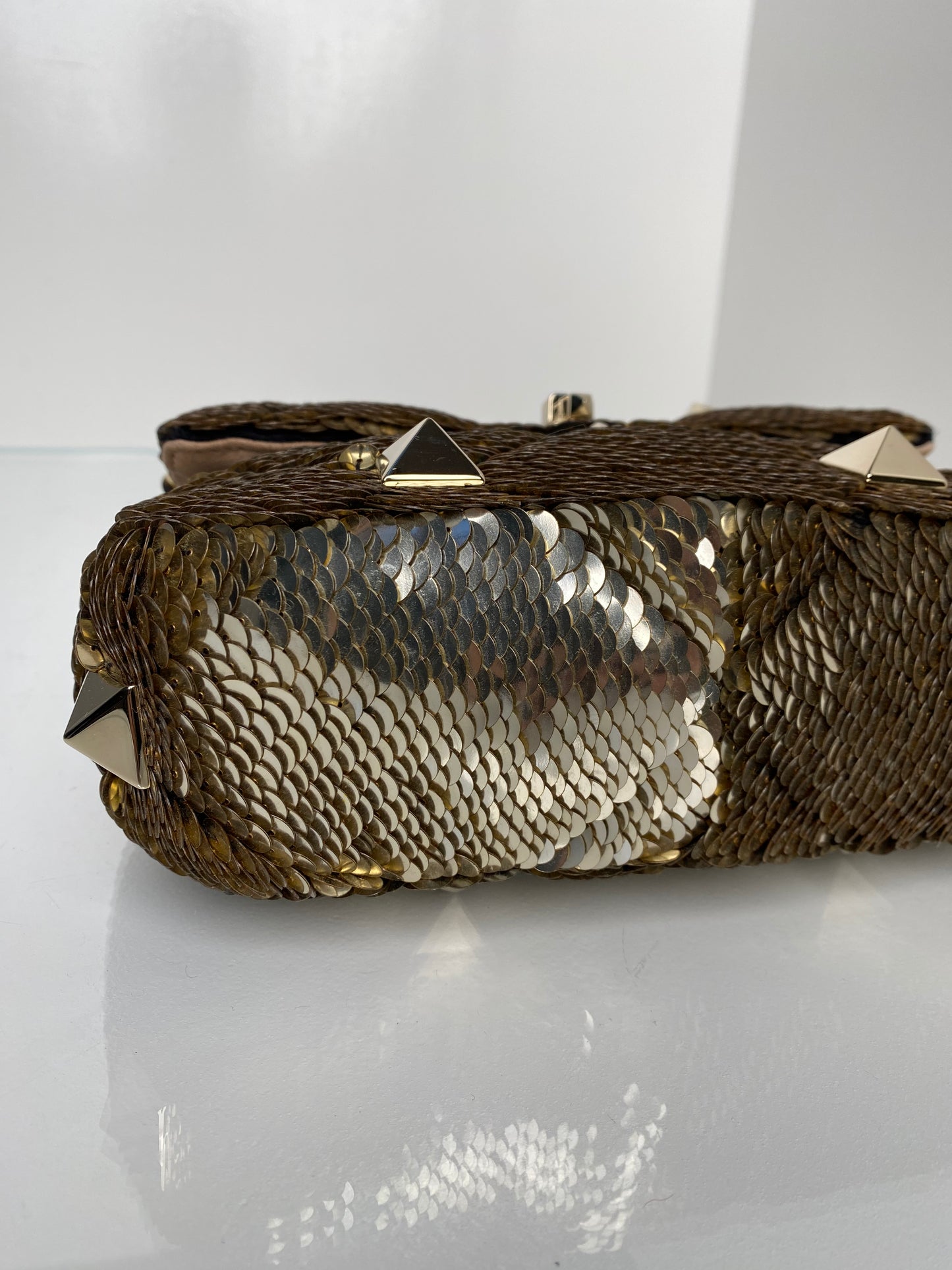 Valentino Garavani Vsling Bronze Sequin Bag GHW