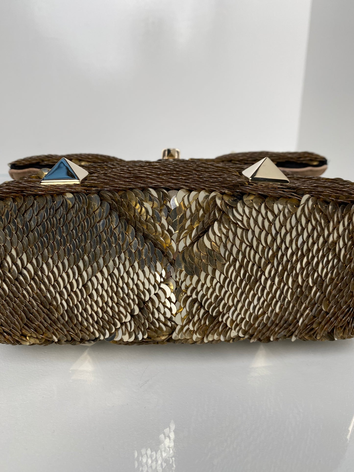 Valentino Garavani Vsling Bronze Sequin Bag GHW