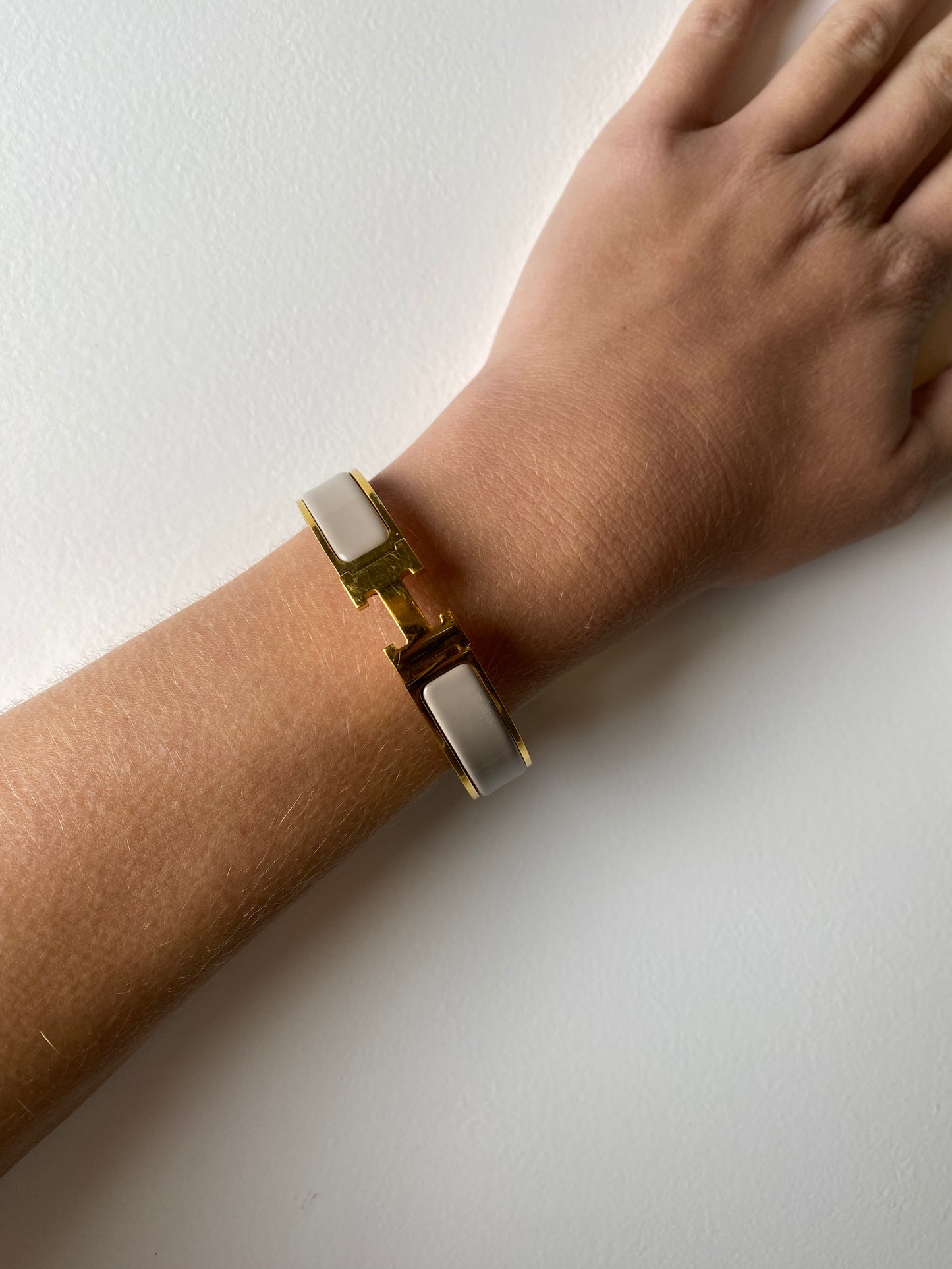 Hermes Grey Clic Clac GHW PM