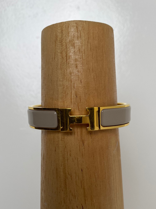 Hermes Grey Clic Clac GHW PM