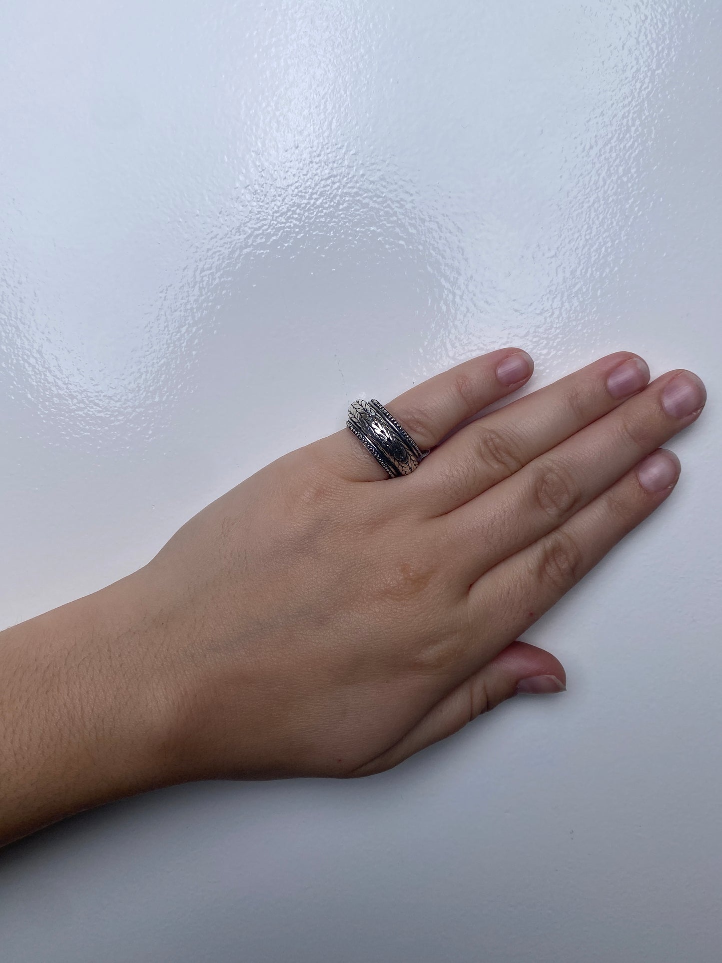 John Hardy Sterling Silver Braided Spin Ring, 5.75