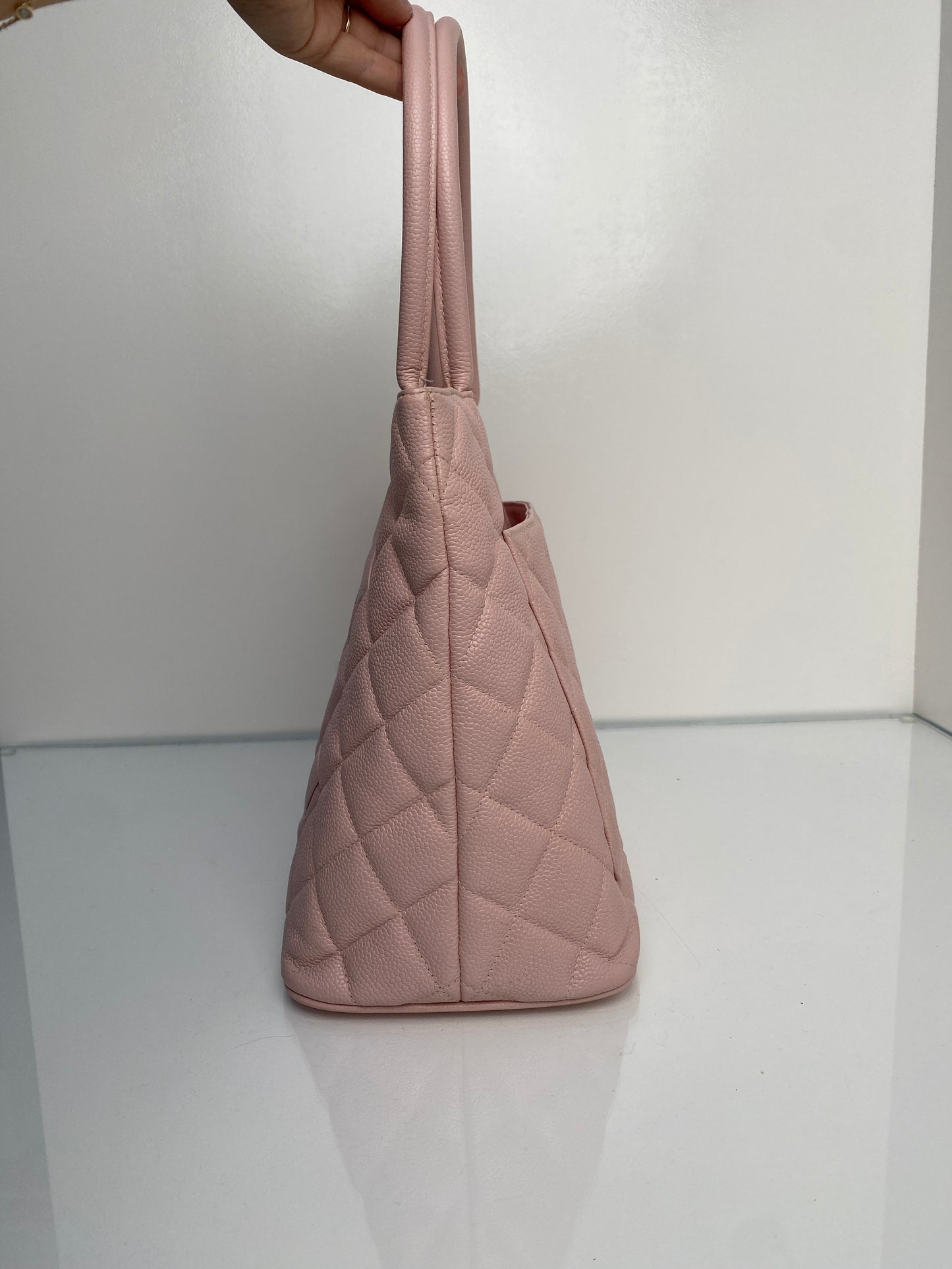 Chanel Pink Caviar Medallion Tote GHW