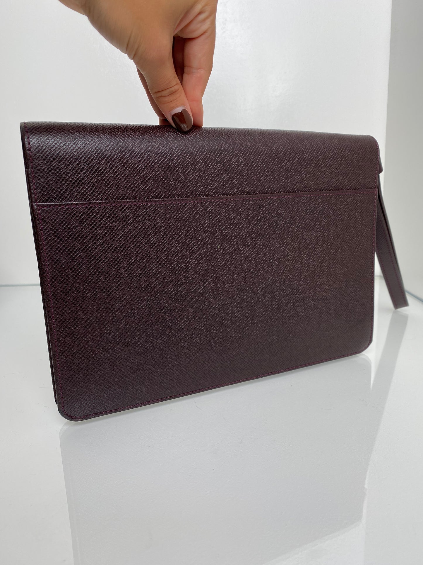 Louis Vuitton Brown Taiga Clutch