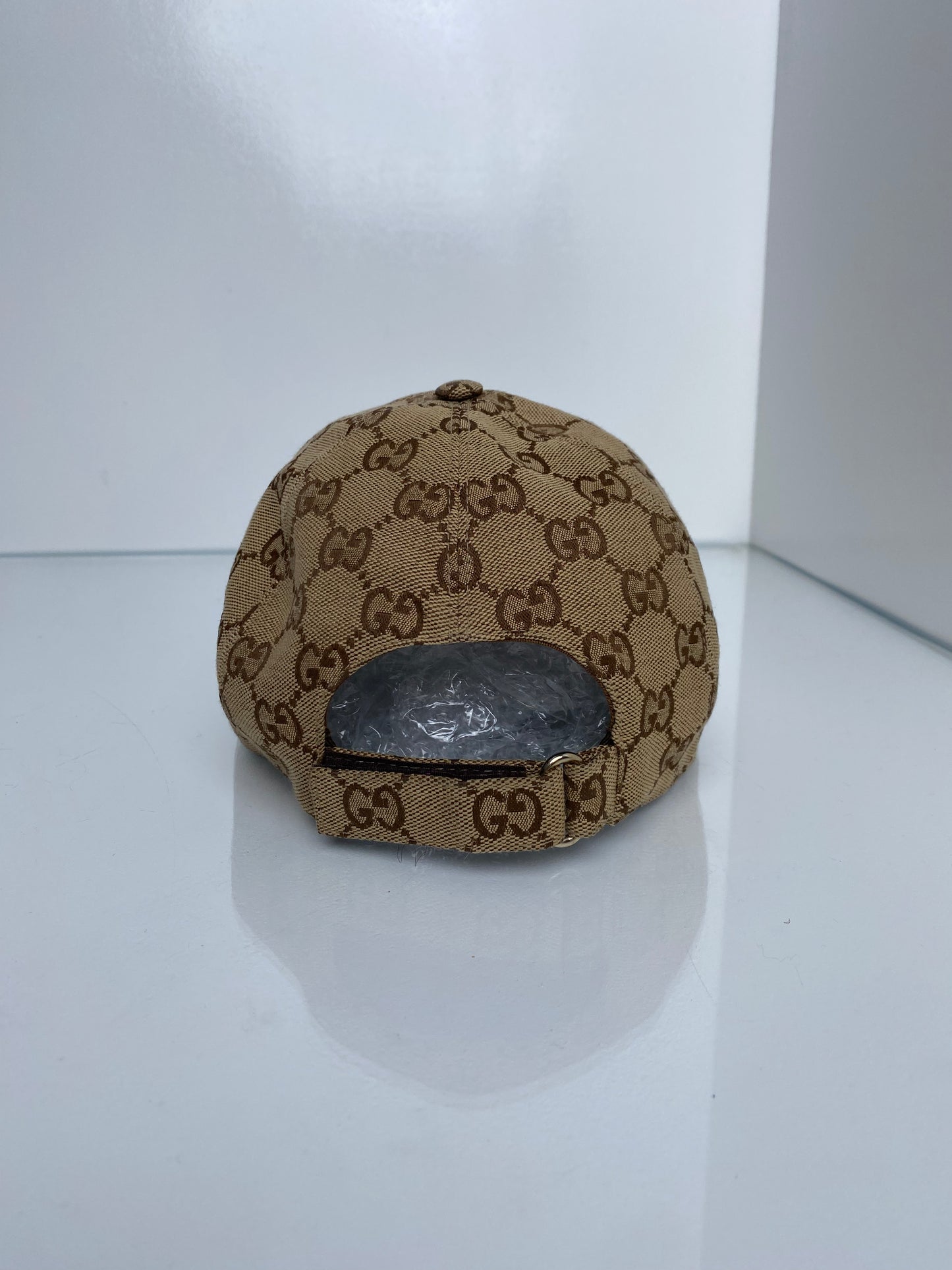 Gucci Brown GG Canvas & Leather Baseball Hat, M