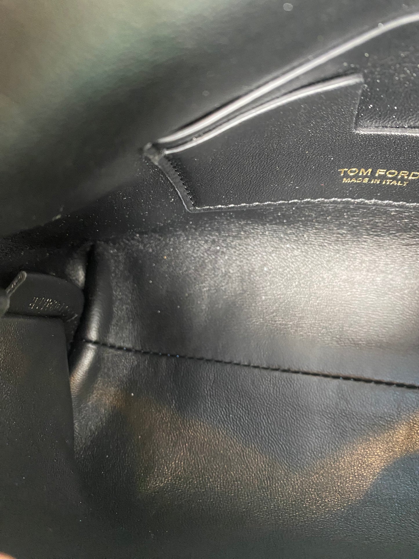 Tom Ford Label Teal Mini Sequin Bag GHW