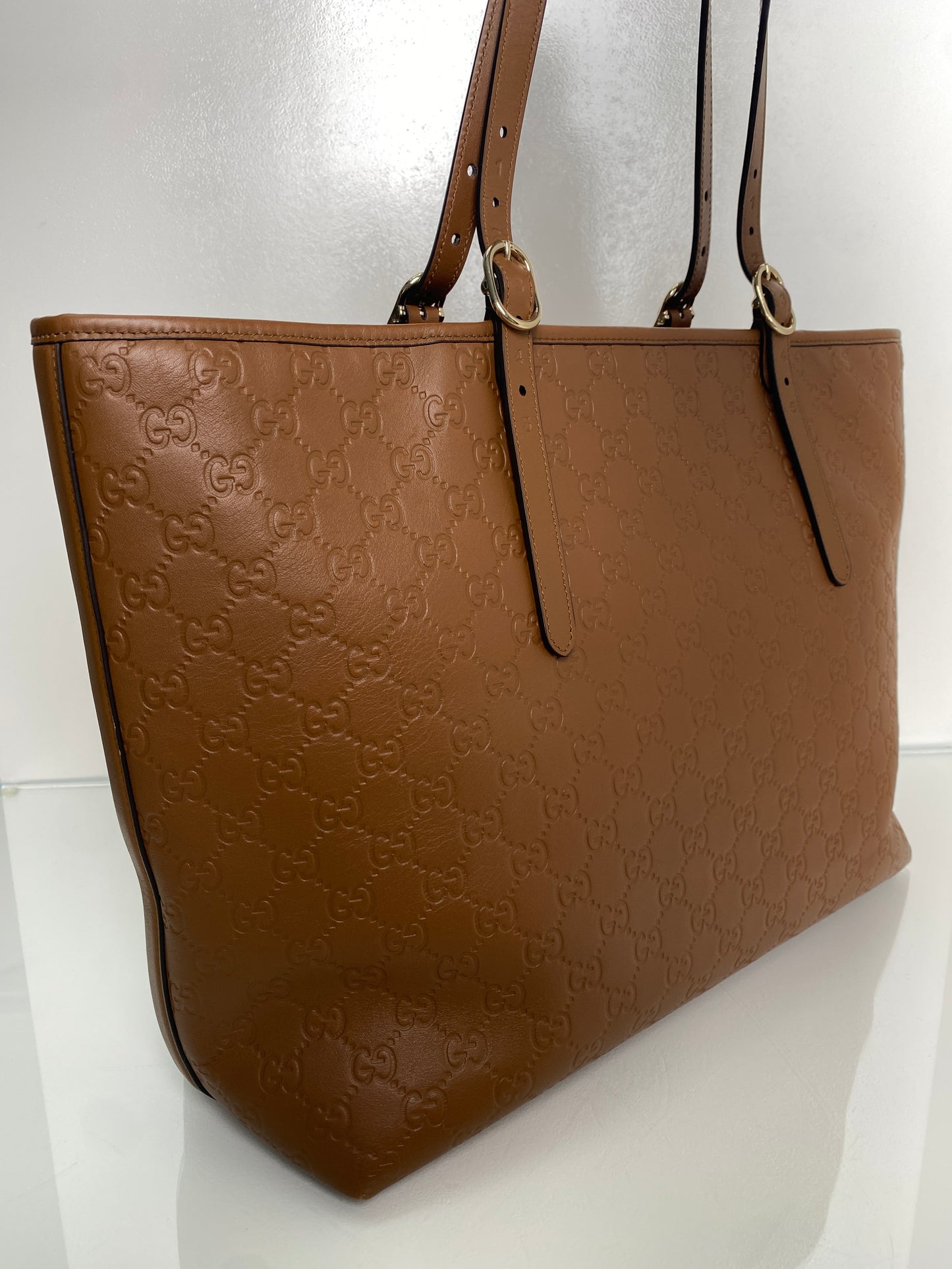 Gucci Guccisima Brown Tote GHW
