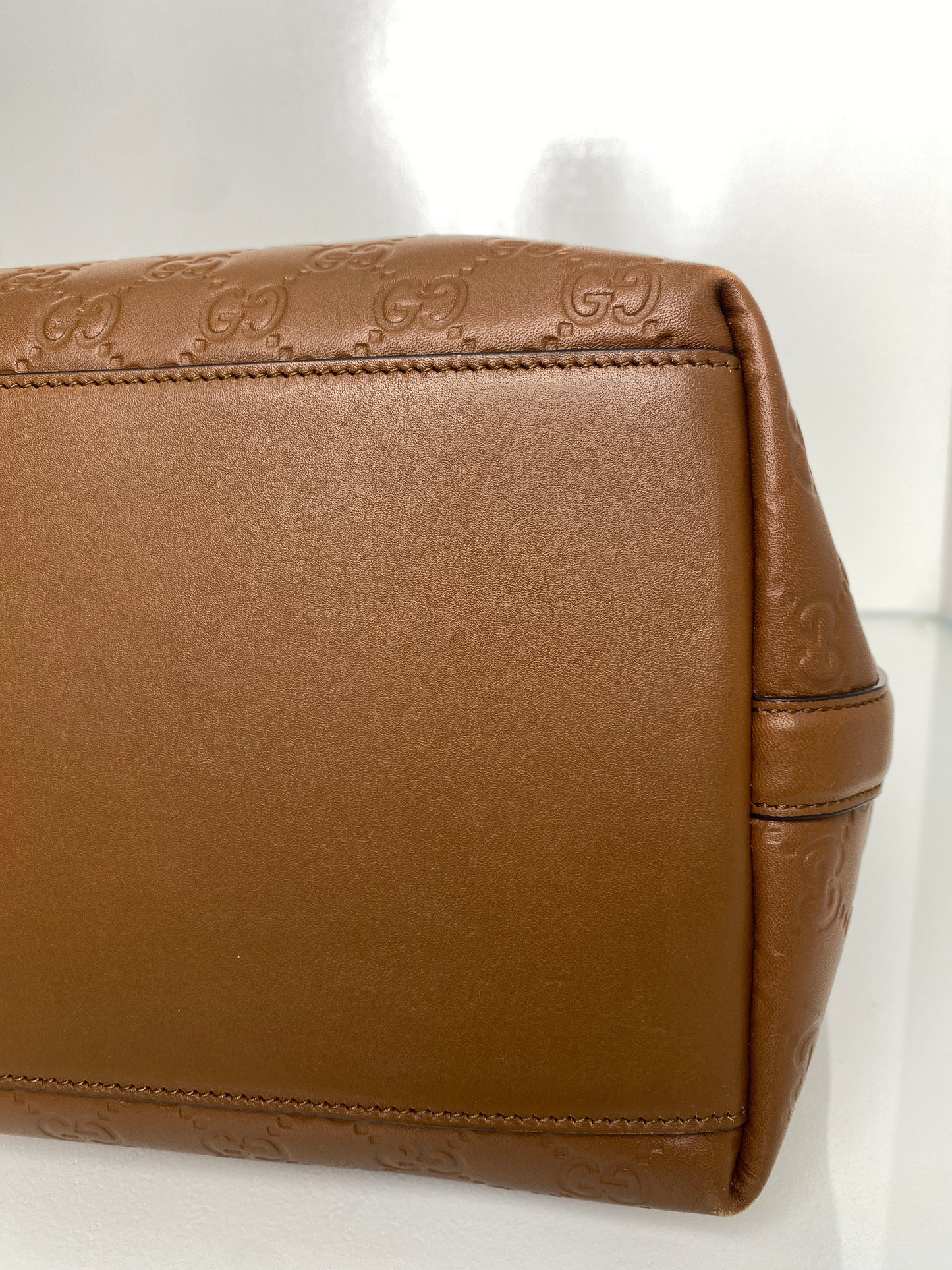 Gucci Guccisima Brown Tote GHW