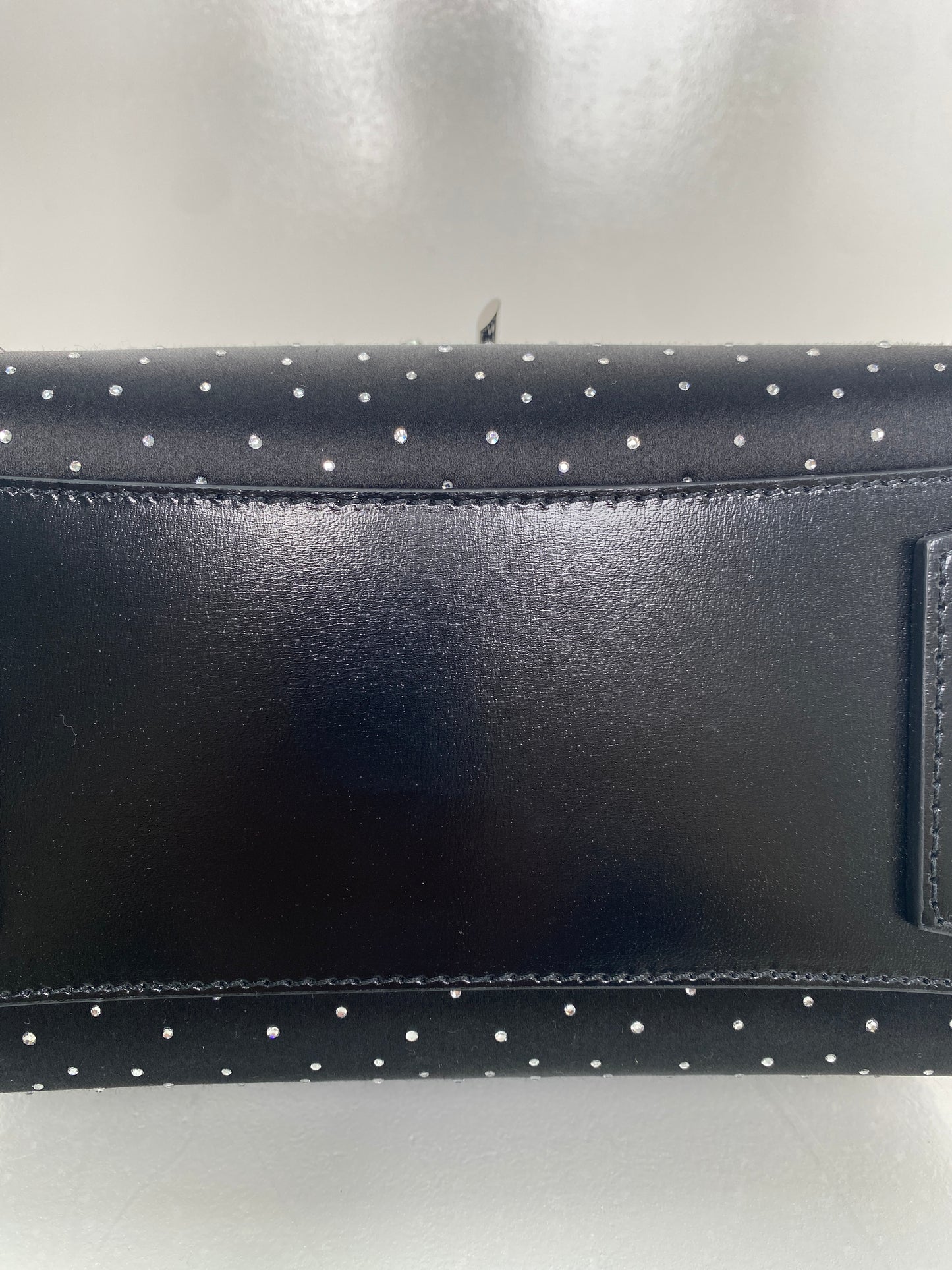 Givenchy Mini Antigona Lock Black Satin and Strass Crossbody Bag