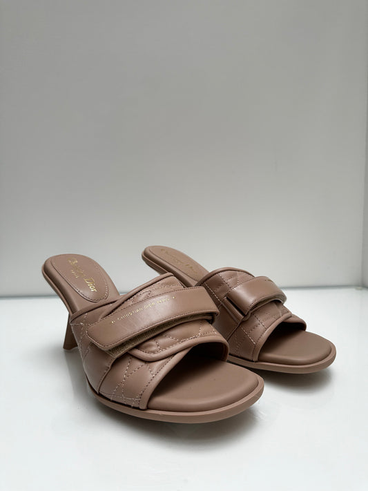 Christian Dior Blush Velcro Heels, 41